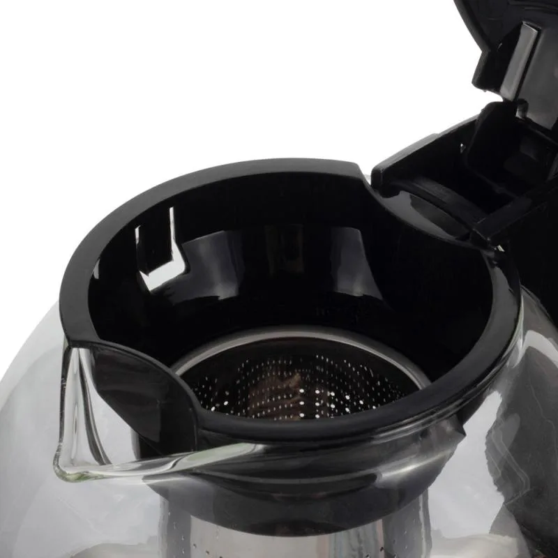 Заварник Kamille Glass-Teapot 1300 мл з боросилікатного скла з ситечком з нержавіючої сталі