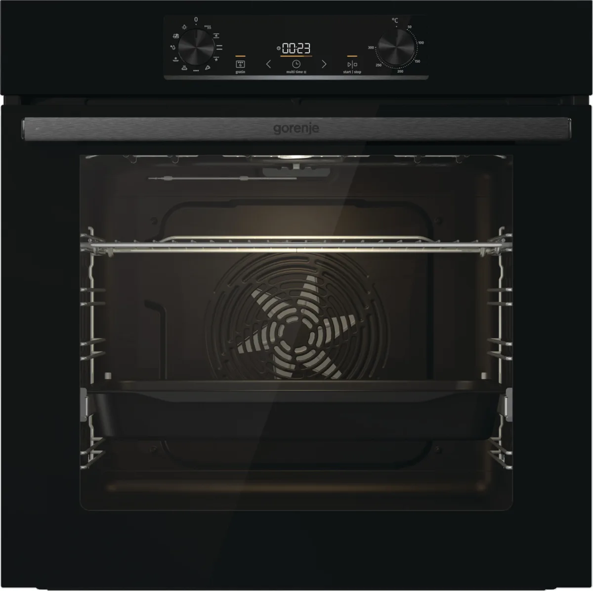 Електрична духова шафа Gorenje 77 л Гідролізний чорна 59,5х59,5 см