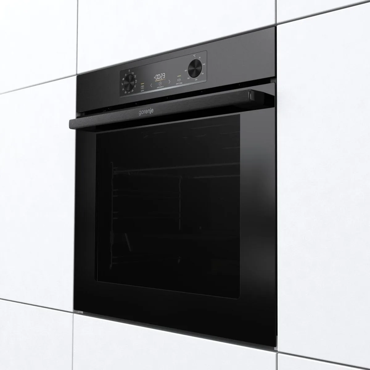Електрична духова шафа Gorenje 77 л Гідролізний чорна 59,5х59,5 см