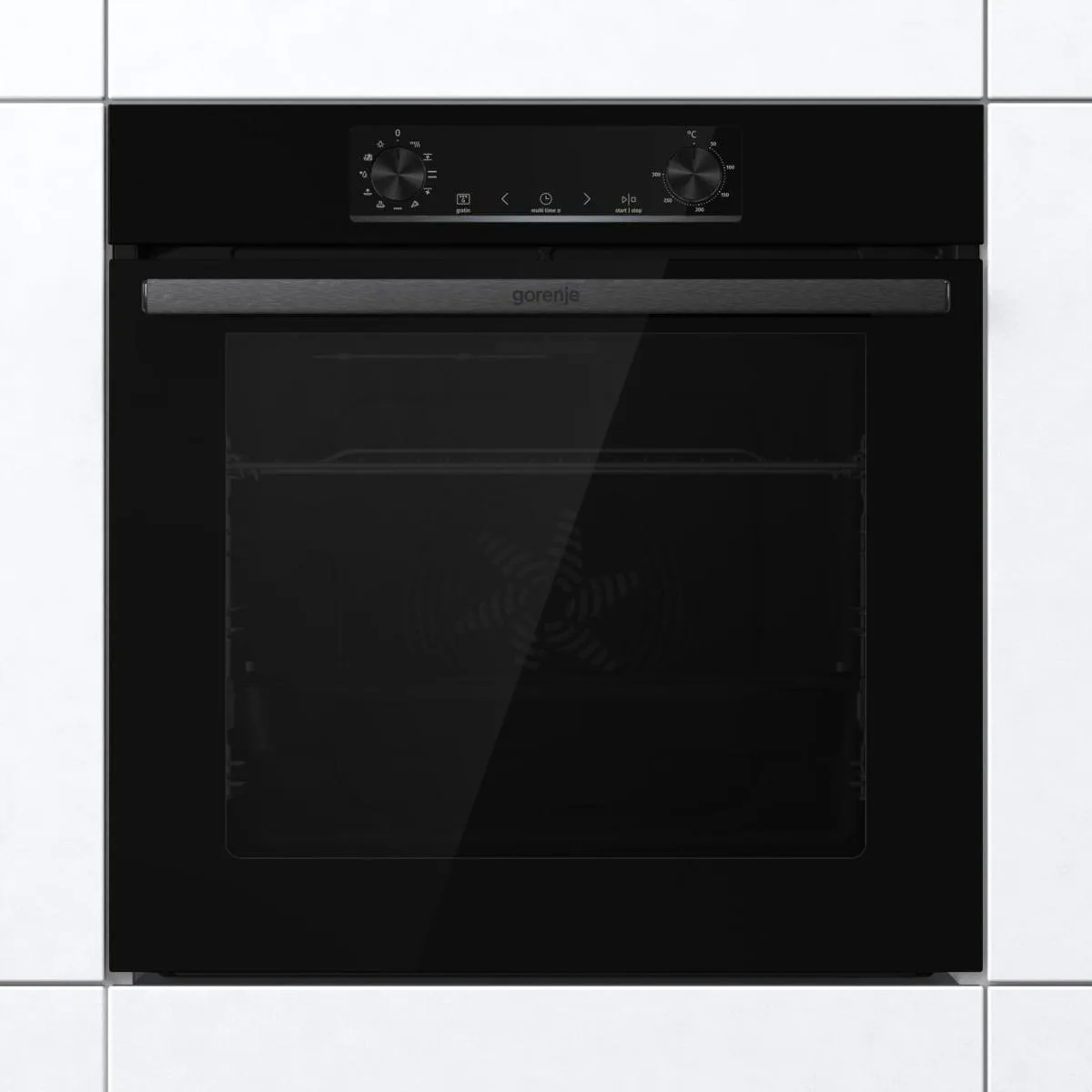 Електрична духова шафа Gorenje 77 л Гідролізний чорна 59,5х59,5 см