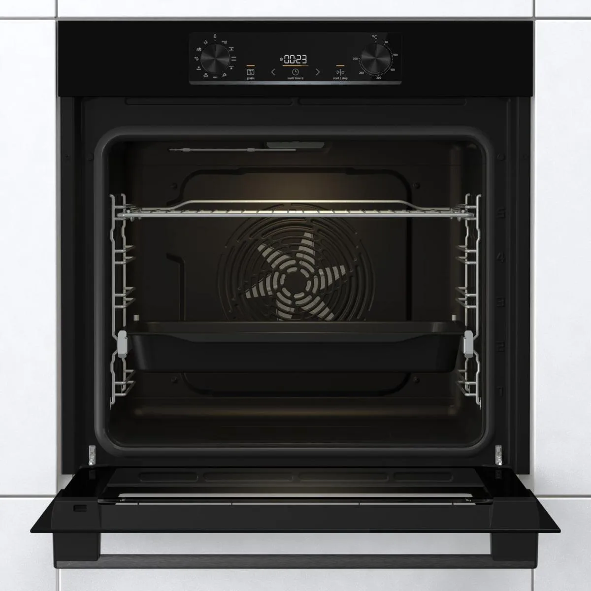 Електрична духова шафа Gorenje 77 л Гідролізний чорна 59,5х59,5 см