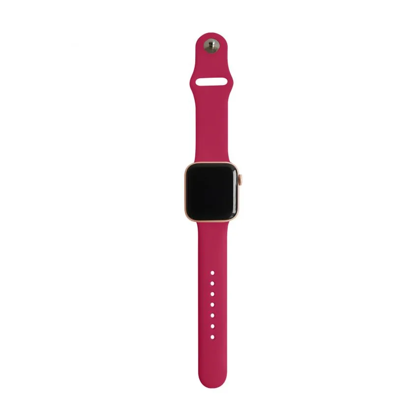 Ремешок Apple силиконовый 38-40 мм S/M красный