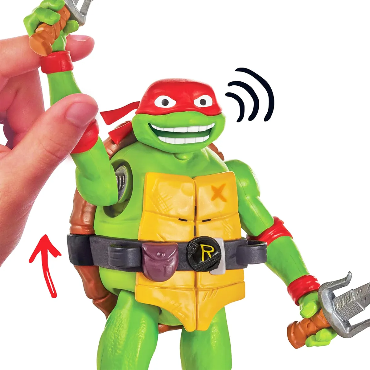 Ігрова фігурка TMNT Рафаель звук полімер 14 см
