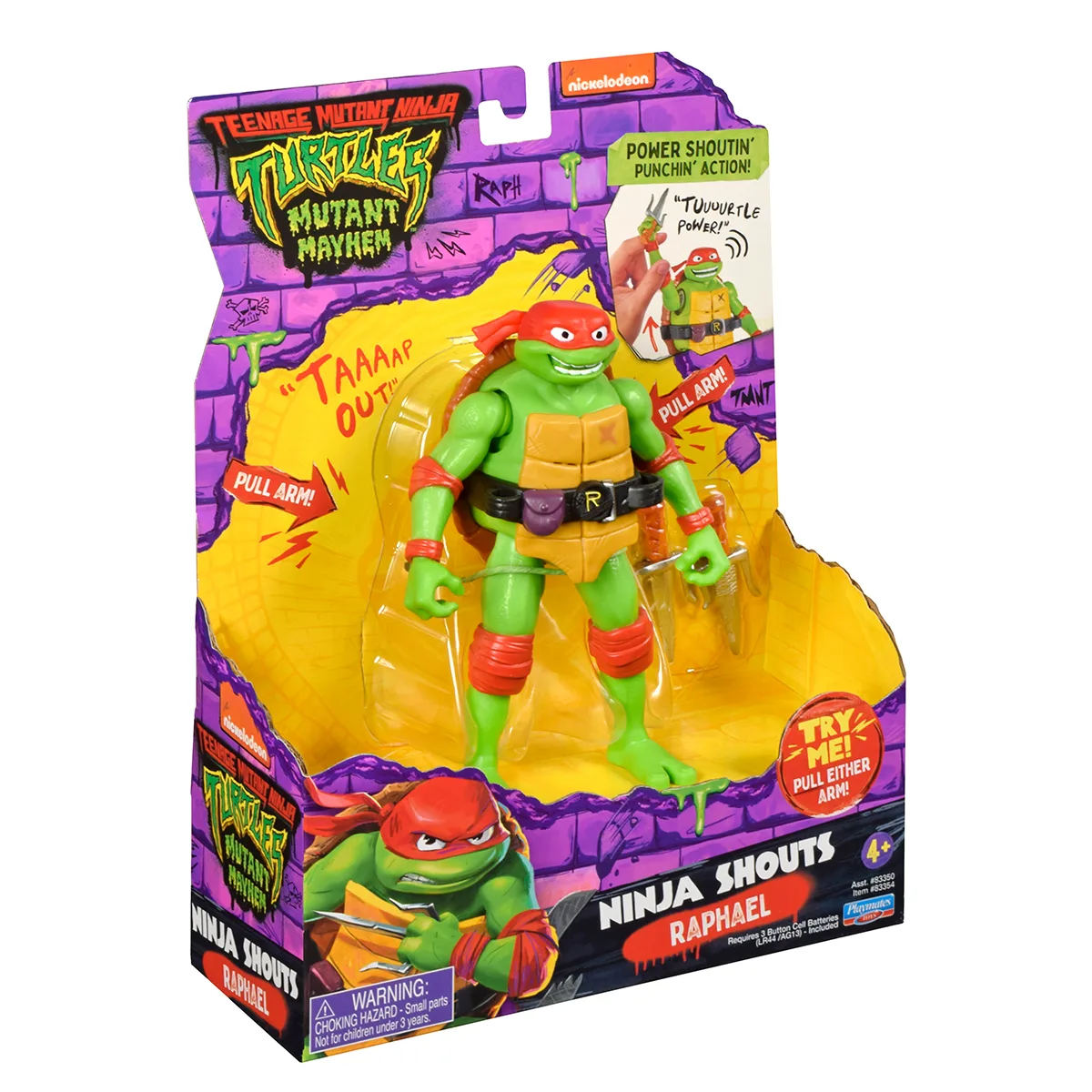Ігрова фігурка TMNT Рафаель звук полімер 14 см
