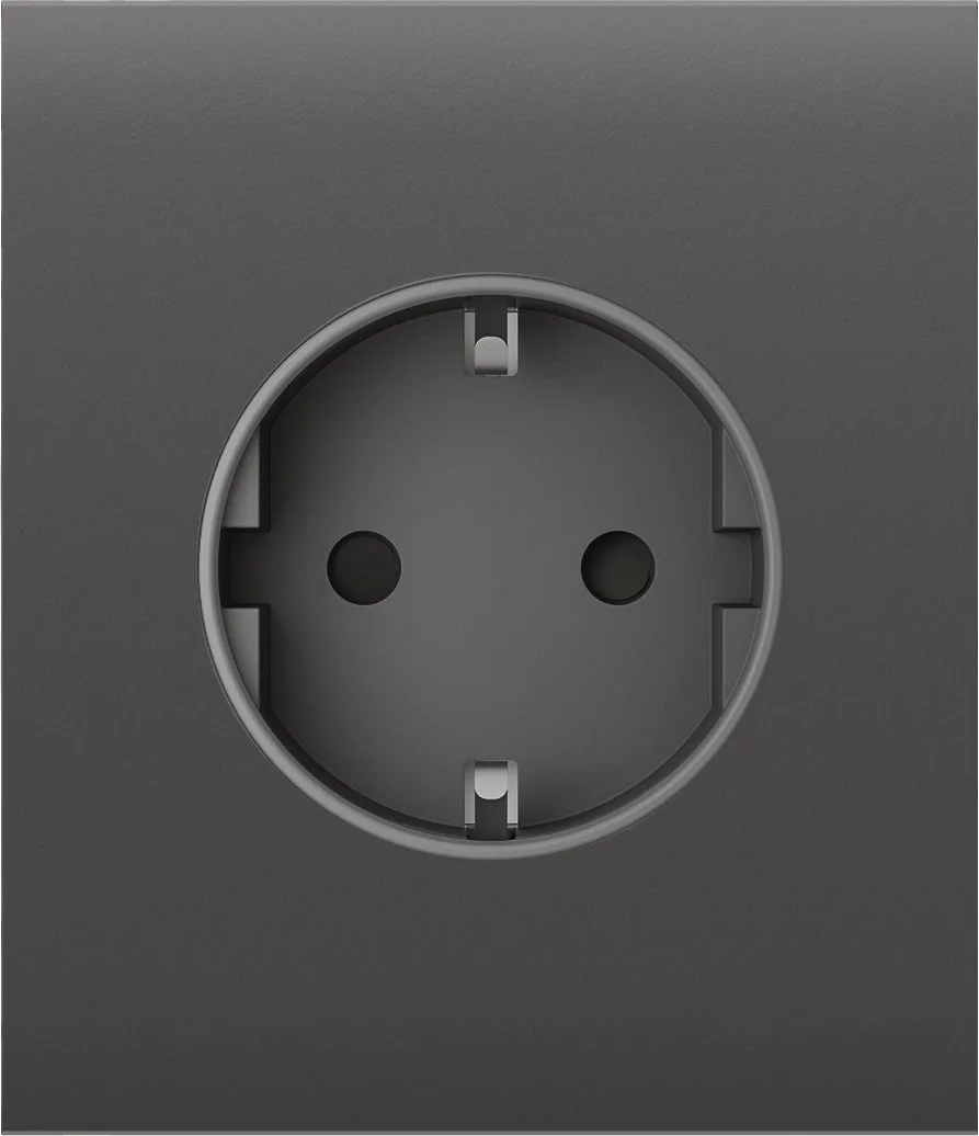 Центральна панель для вбудованої розетки Ajax CenterCover for Outlet Basic, grey