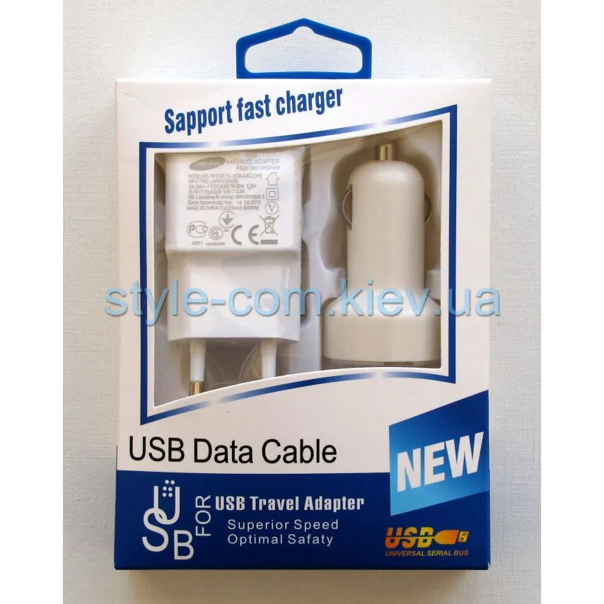 Зарядний пристрій Samsung адаптер 1USB 5V 2A білий