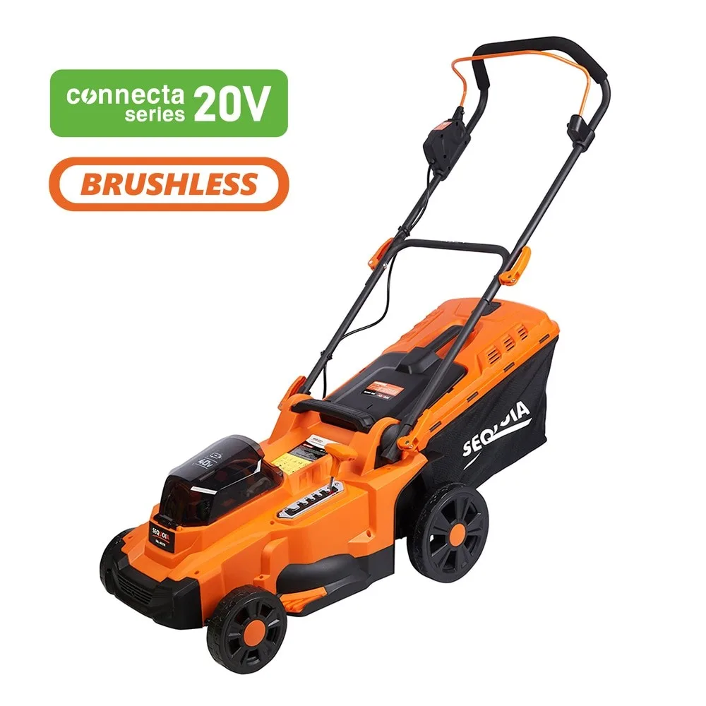 Акумуляторна газонокосарка SEQUOIA SBL4037B-E2W 40В (20В+20В), 2x4А·год, ширина косіння 37 см, об'єм травозбірника 35 л, регулюван