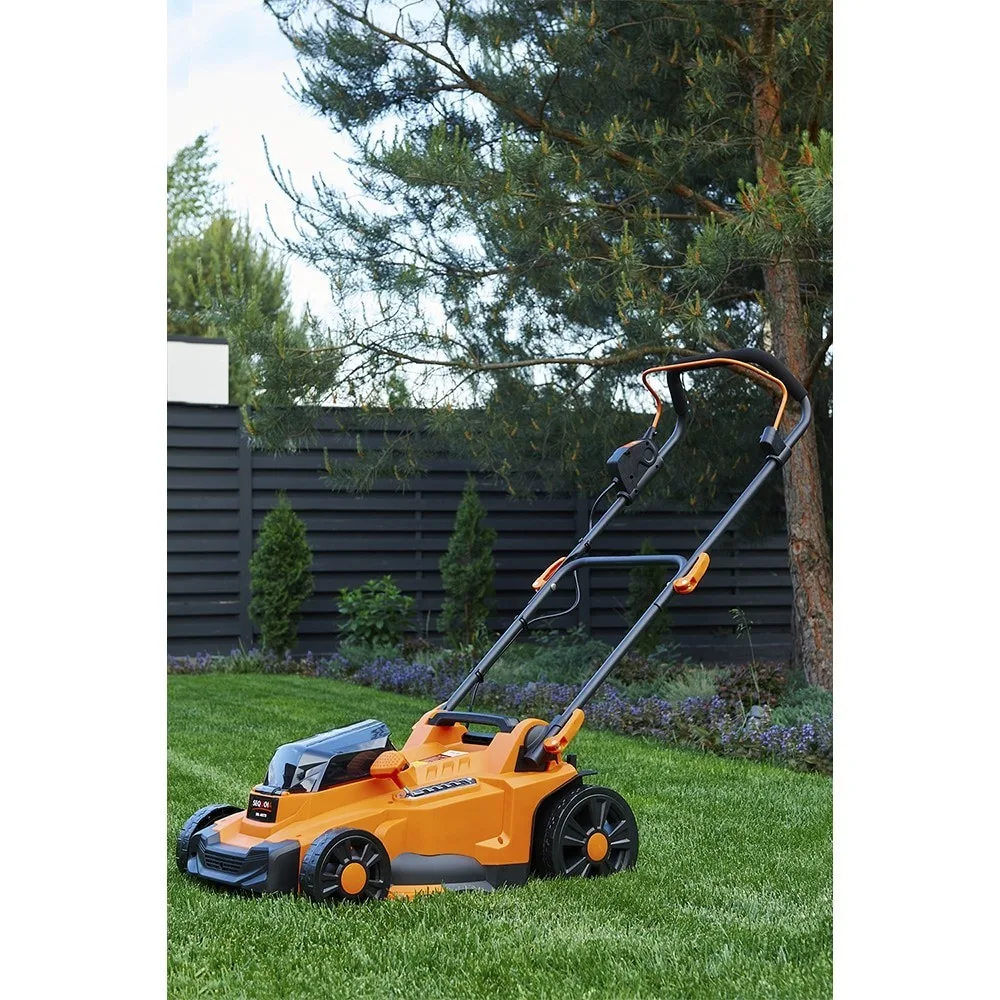 Акумуляторна газонокосарка SEQUOIA SBL4037B-E2W 40В (20В+20В), 2x4А·год, ширина косіння 37 см, об'єм травозбірника 35 л, регулюван