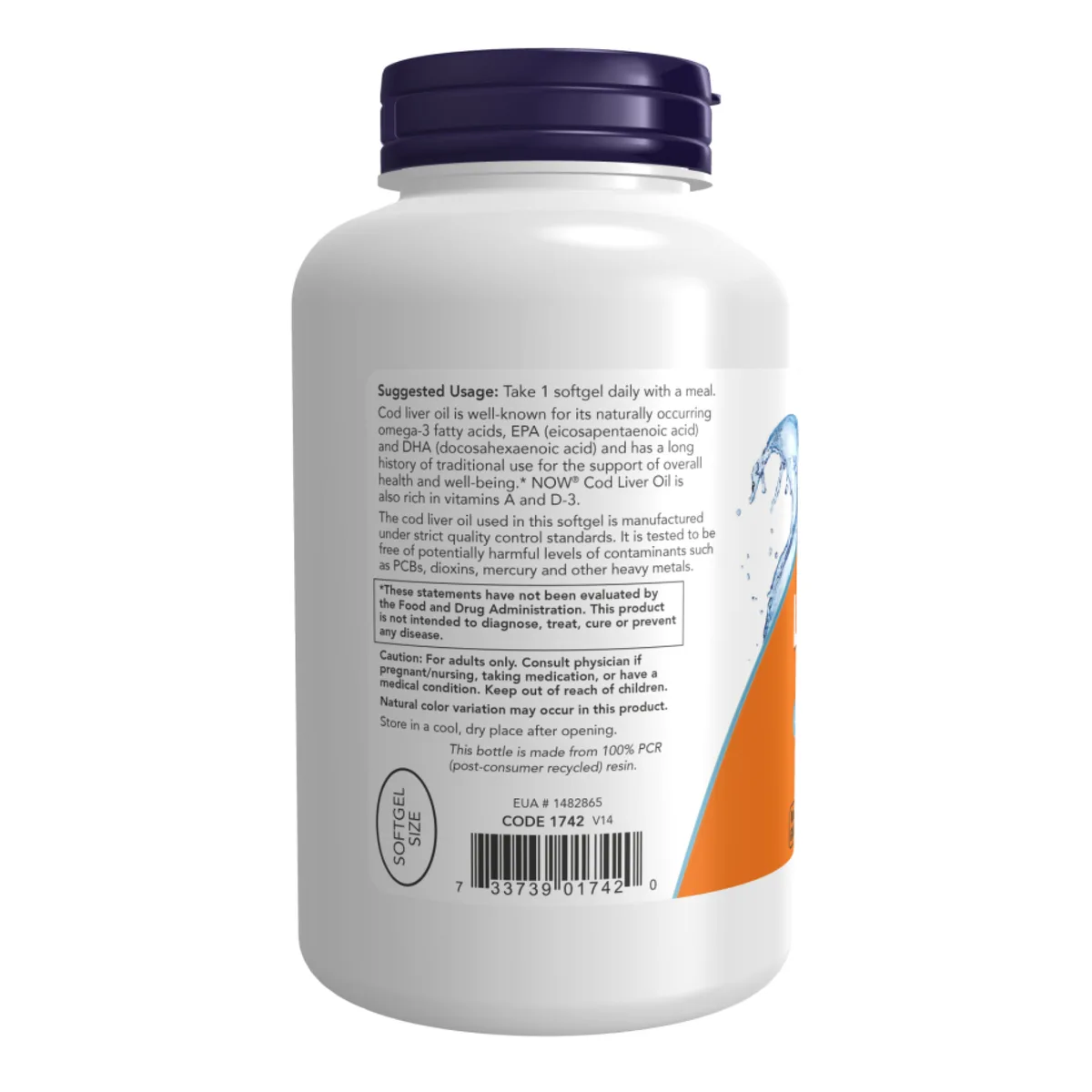 Масло печінки трески Now Foods 650 мг 250 софтгелів