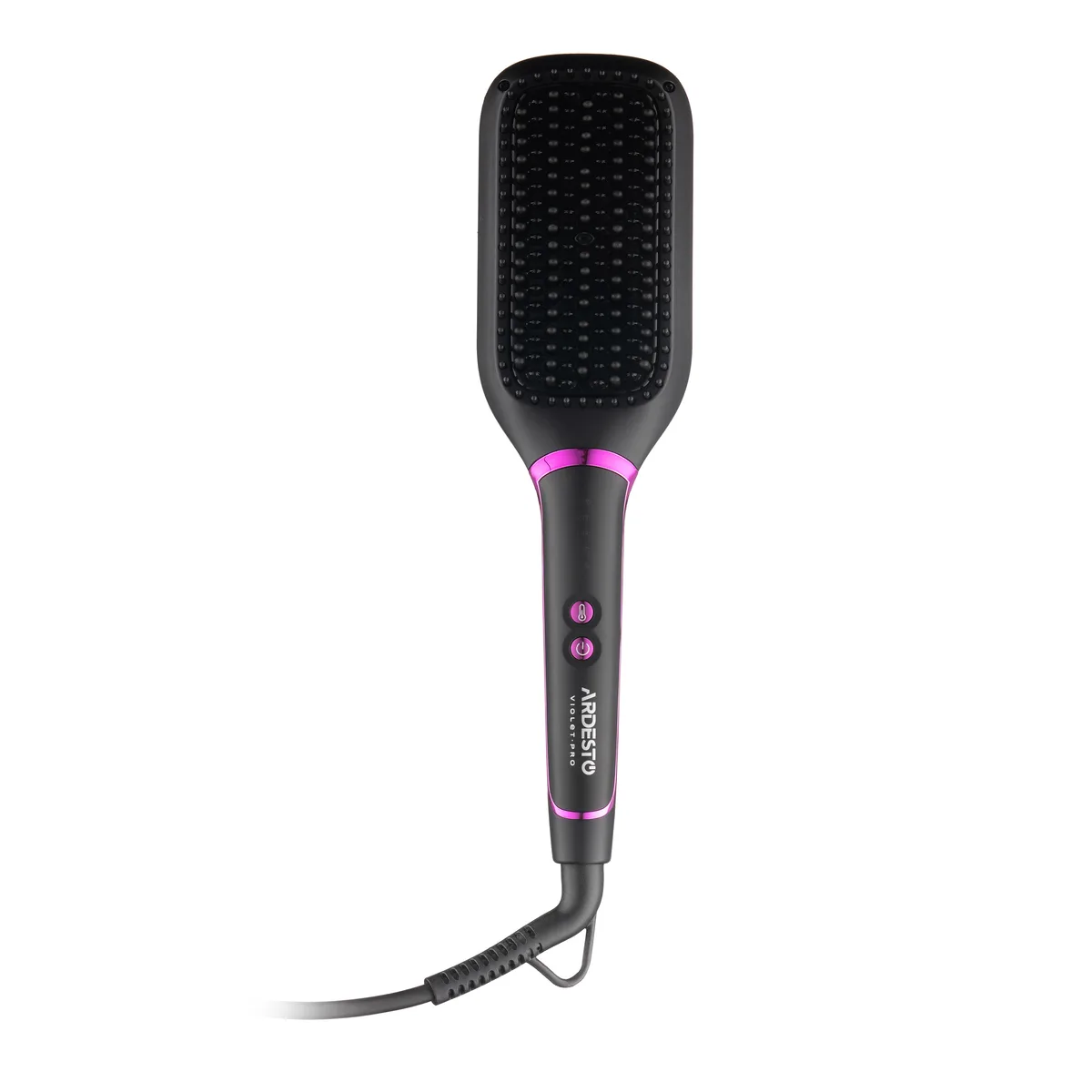 Щетка для выпрямления волос ARDESTO Violet Pro HSB-Y220PRO, 50Вт, 130-210°C, керамическое покрытие, черного цвета