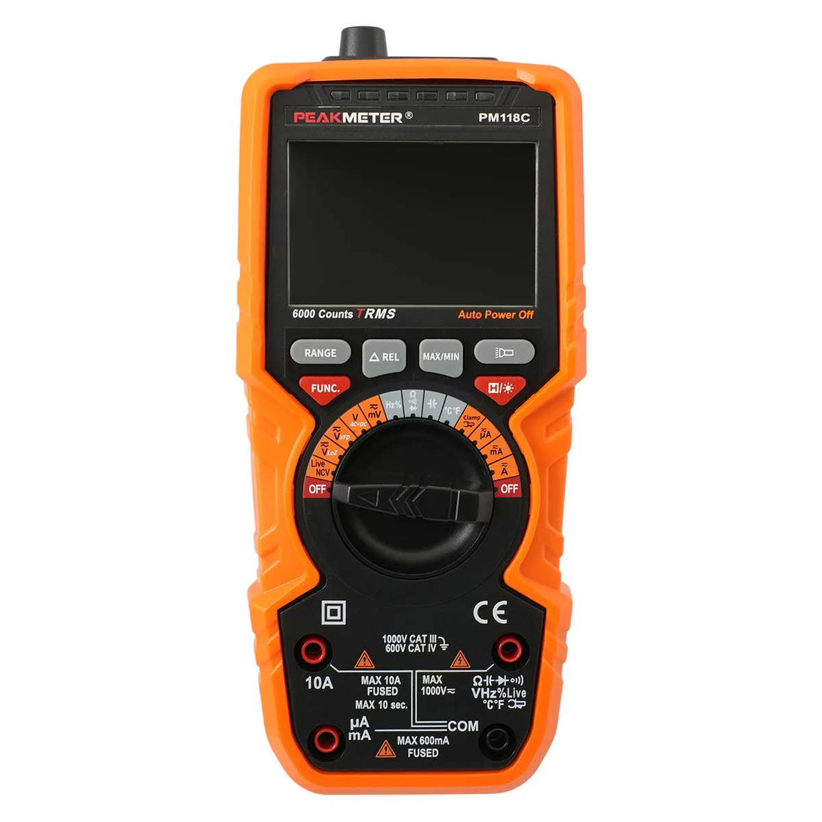 Цифровий мультиметр PROTESTER PM118C 600-1000 В пластик 193х90х54 мм чорний
