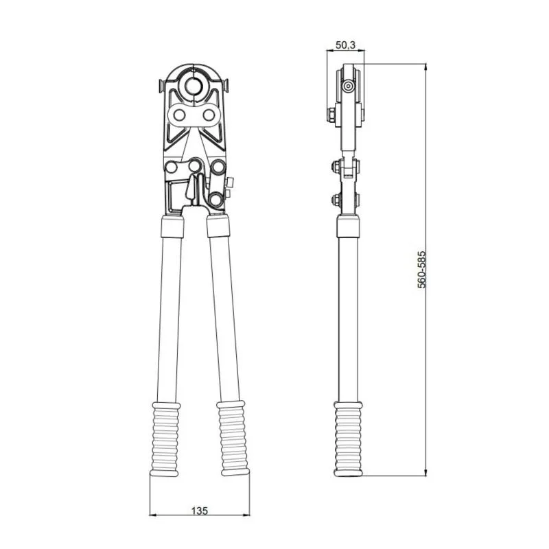Інструмент для прес-фітинга Thermo Alliance STD-402 ручний 16-32 мм комплект з насадками
