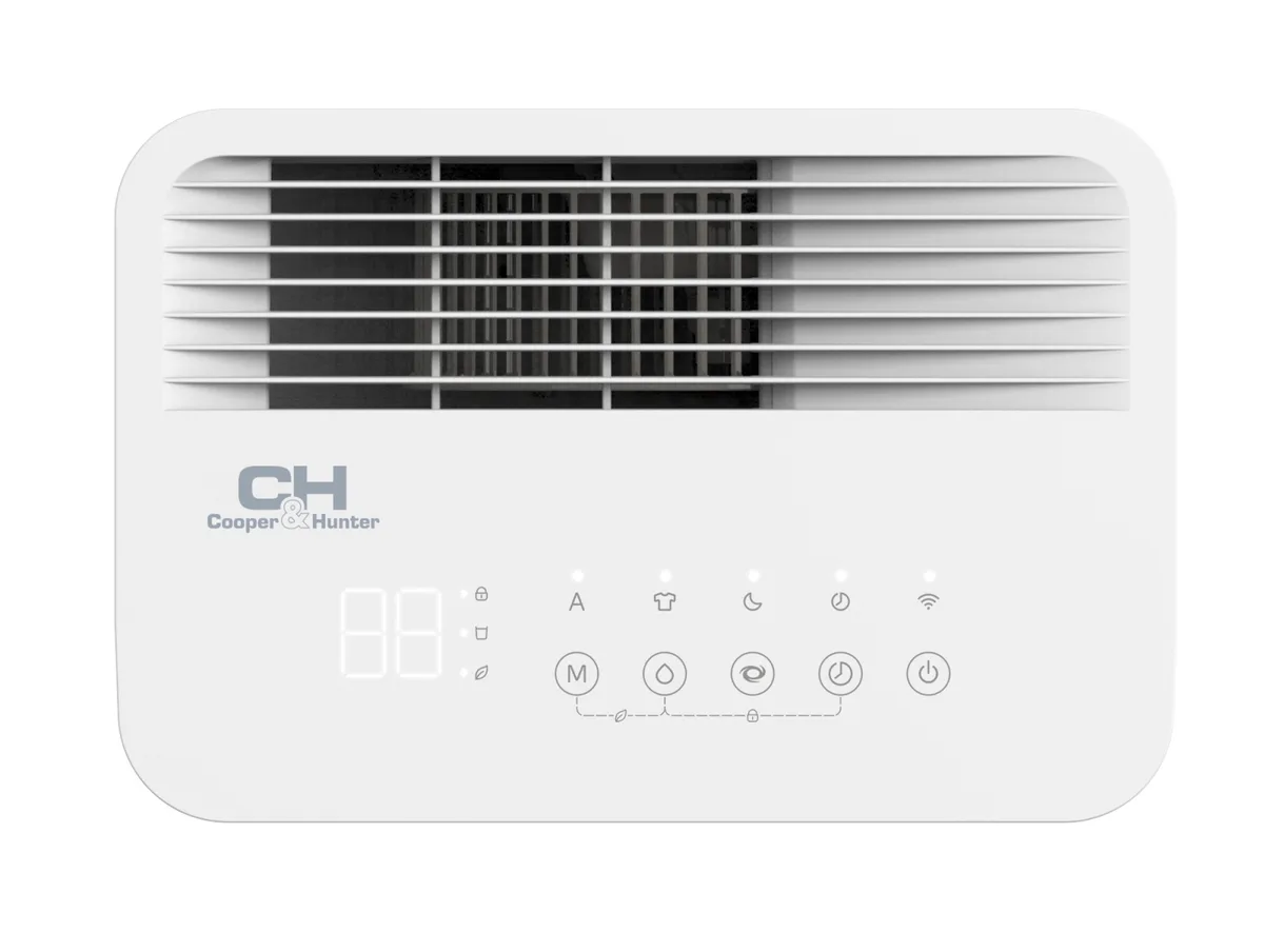 Осушувач повітря CooperHunter CH-D008WD9-16LDWF, 16 л/добу, для приміщень до 22 м2, продуктивність 125 м3/год, споживання 245 Вт,