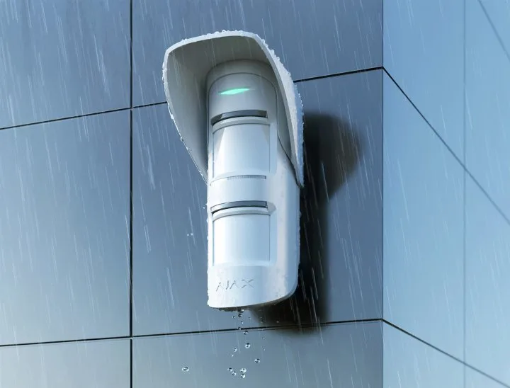 Навіс Ajax Hood для датчика руху MotionProtect Outdoor, білий