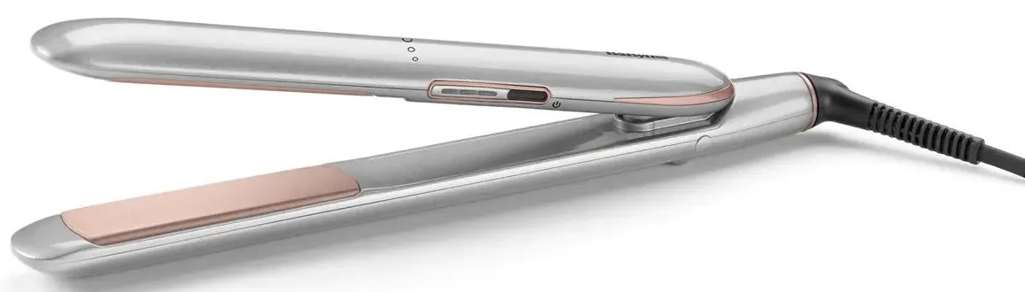 Випрямляч волосся Babyliss Cosmos, 3 температурних режими (180-235°C), кварцова кераміка, сірий.