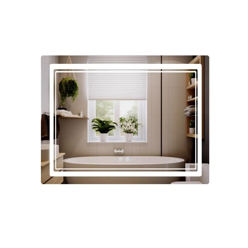 Дзеркало Qtap CA2 з LED-підсвічуванням Touch 1000х800 мм алюміній