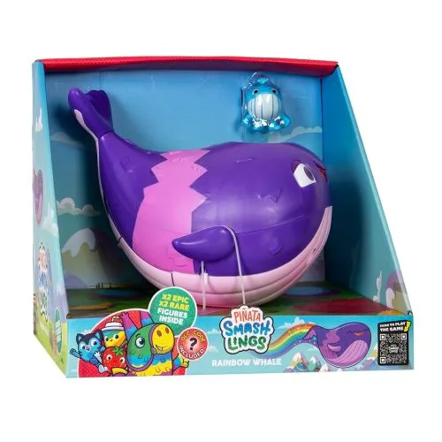 Игровой набор Piñata Smashlings Радужный кит 3,5 см для детей от 3 лет веселая игра
