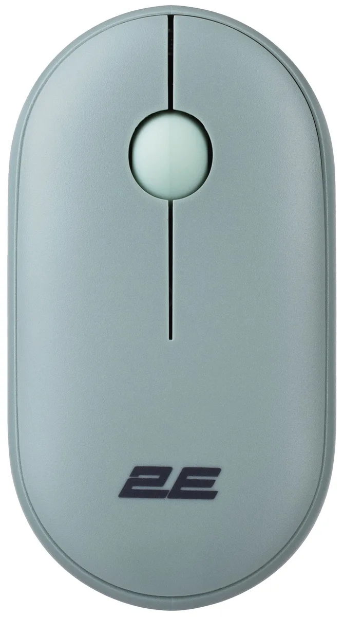 Миша 2E MF300 Silent, WL/BT, попелясто-зелений