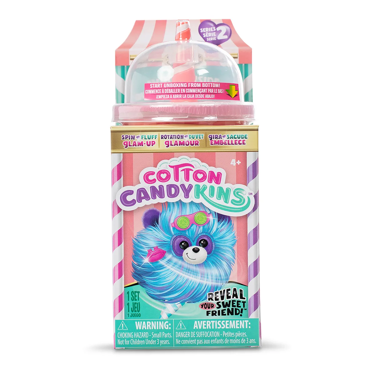 М'яка іграшка Cotton Candykins 9,65х9,65х17,15 см поліестер рожевий