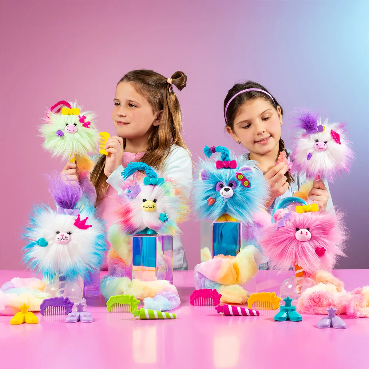 М'яка іграшка Cotton Candykins 9,65х9,65х17,15 см поліестер рожевий