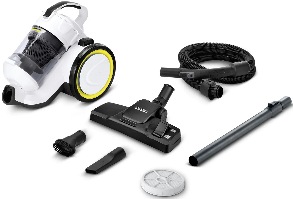 Пилосос Karcher контейнерний 700Вт 0,9л білий HEPA 13