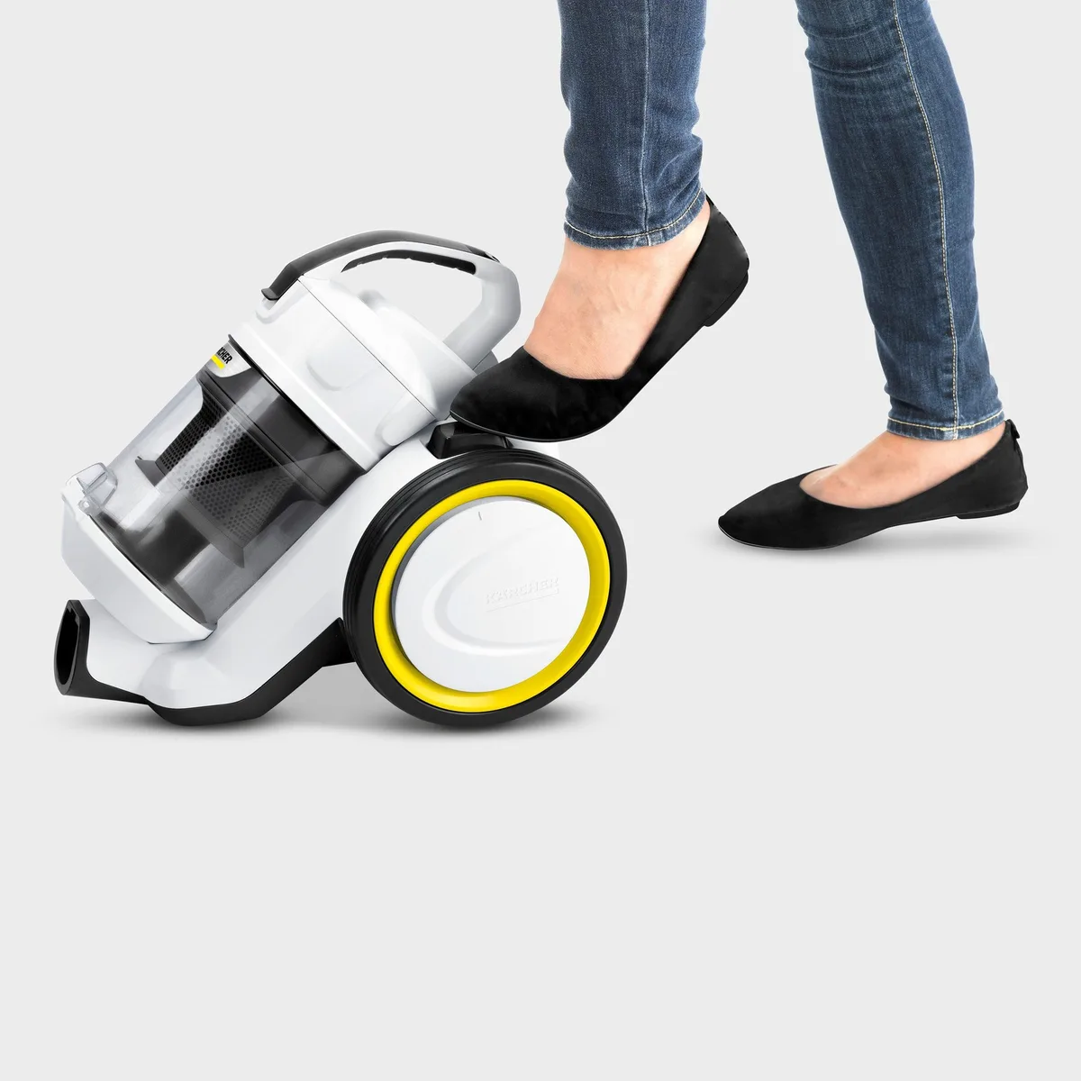 Пилосос Karcher контейнерний 700Вт 0,9л білий HEPA 13