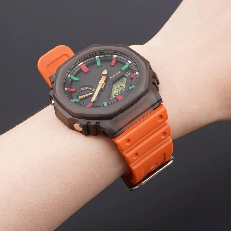 Ремінець Casio G-Shock поліуретан 16 мм жовтогарячий 20,2 см