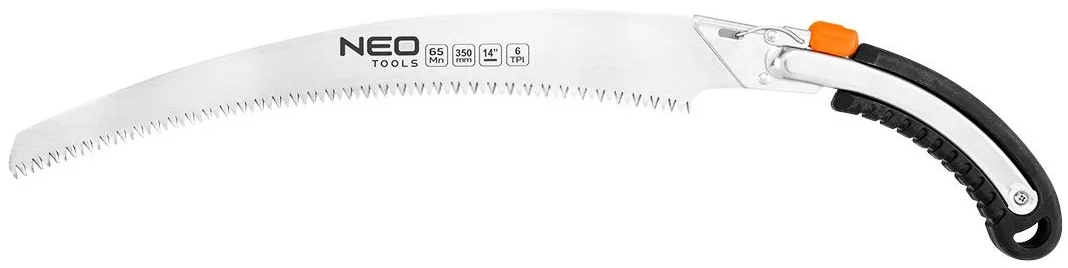 Садова пила Neo Tools, 35 см, 3D зубці, 6 TPI, вага 0,256 кг, з чохлом.