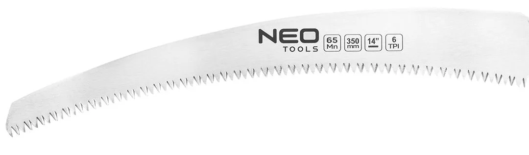 Садова пила Neo Tools, 35 см, 3D зубці, 6 TPI, вага 0,256 кг, з чохлом.