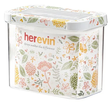 Контейнер HEREVIN пластиковий 1,2 л прямокутний прозорий