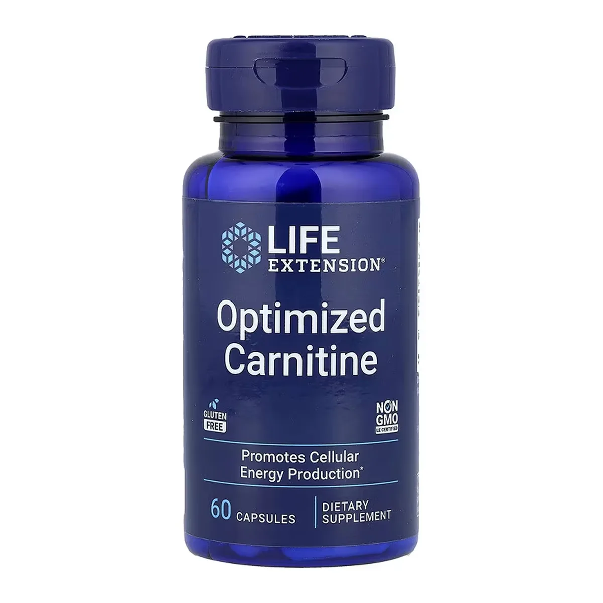 Оптимизированный карнитин Life Extension 60 капсул Без ГМО