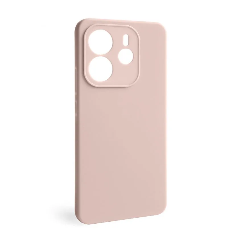 Чохол силіконовий бежевий для Xiaomi Redmi Note 14 4G  закритий низ