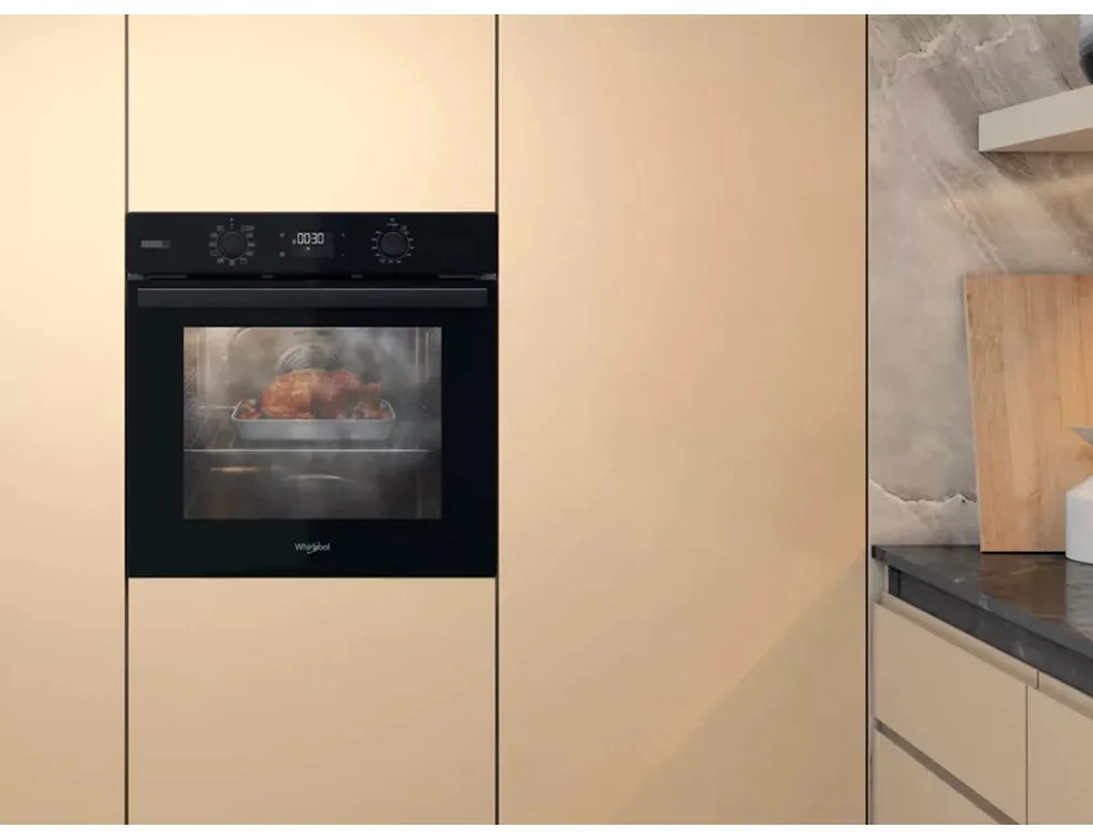 Електрична духова шафа Whirlpool 71 л Чорна 59,5х59,5 см Каталітичне очищення
