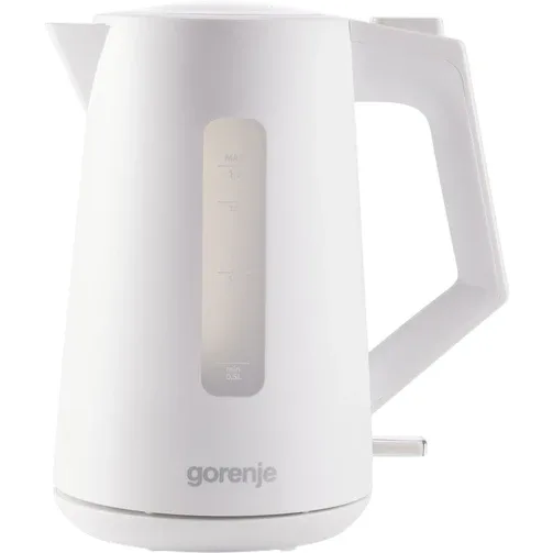 Электрочайник Gorenje 17 л с контролем Strix, матовый белый.