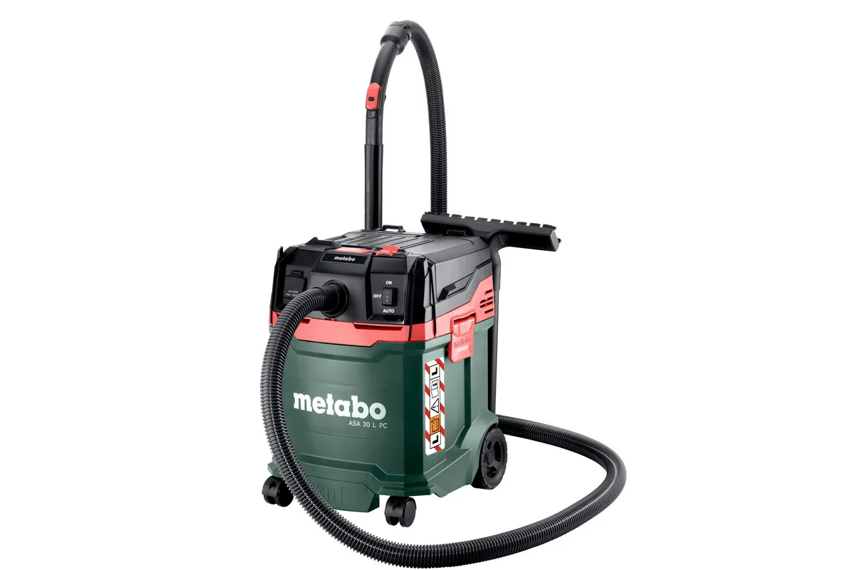 Пилосос професійний Metabo пластиковий контейнер 30л 1200Вт 225мБар 10,8кг
