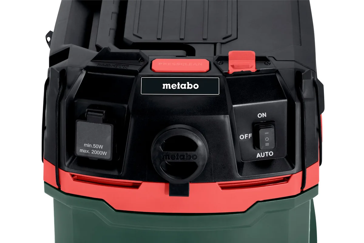 Пилосос професійний Metabo пластиковий контейнер 30л 1200Вт 225мБар 10,8кг