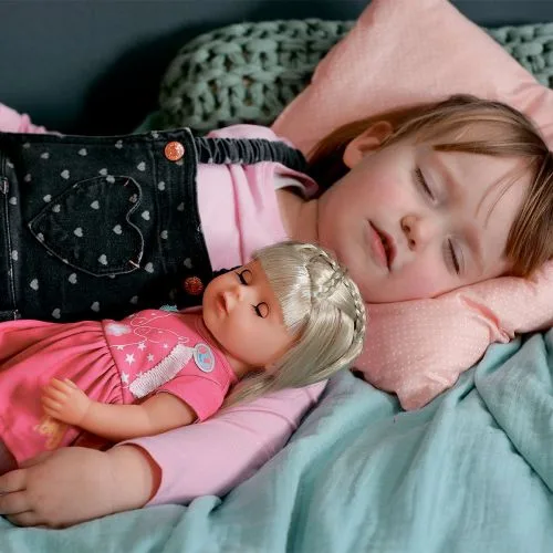 Лялька BABY Born Маленька сестричка лялька з довгим волоссям для дівчинки з функцією пиття та плачу