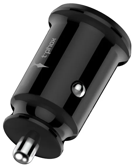 Автомобільний зарядний пристрій T-PHOX 2 USB 2.4A Micro USB 1.2м Чорний