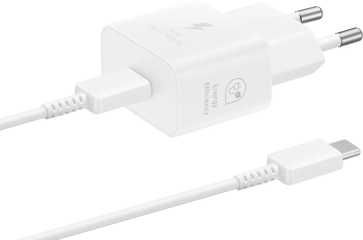 Зарядний пристрій Samsung 25Вт USB-C 1м білий