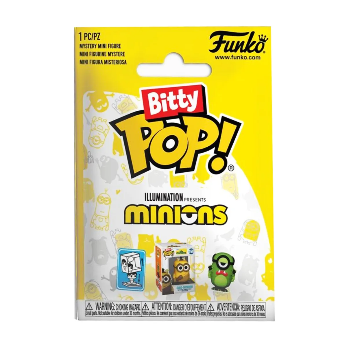 Ігрова фігурка Funko Bitty POP! вініл 2,3 см жовта Посіпаки