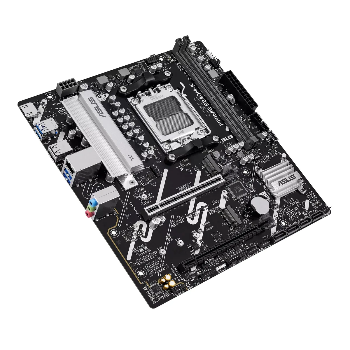 Материнська плата ASUS B840M-K AM5 micro-ATX 128ГБ DDR5 HDMI 2.5GbE