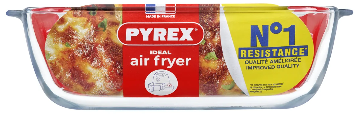 Форма для запікання Pyrex боросилікатне скло 25x22x7 см квадратна