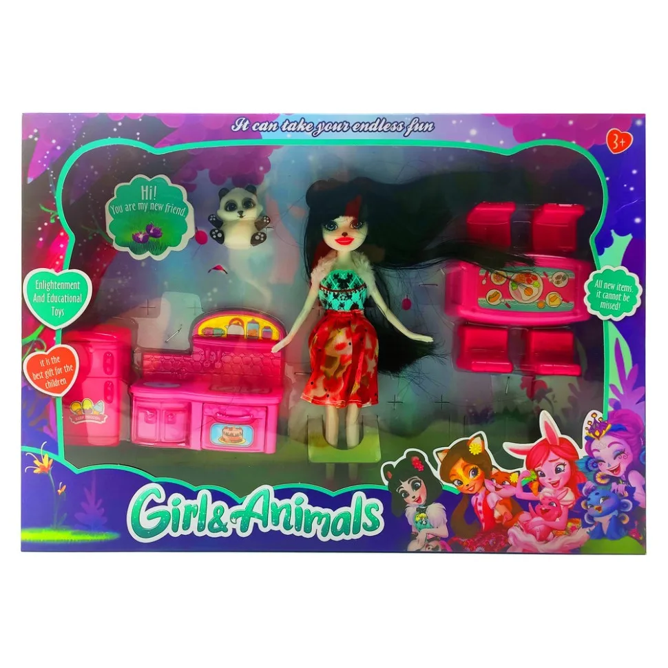 Дитяча лялька Enchantimals Фелісіта 30 см комбінований пластик багатоколірна
