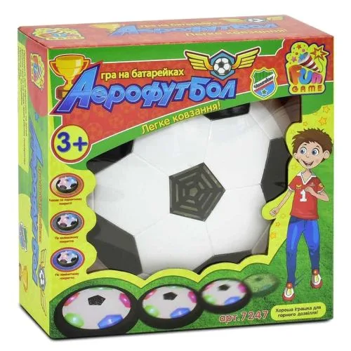 Аерофутбол Fun Game світиться м'яч з м'якими боками 19 см