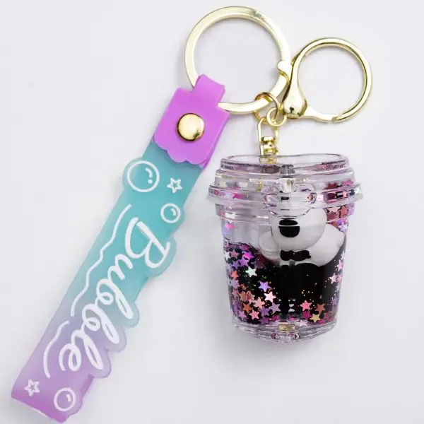 Дитячий брелок Panda Cup пластик 5х5 см кольоровий