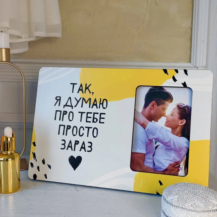 Фоторамка інтер'єрна МДФ 30х20 см Біла 10х15 см