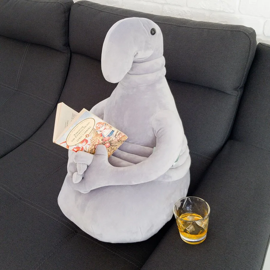 М'яка іграшка Ждун плюш 60 см сіра