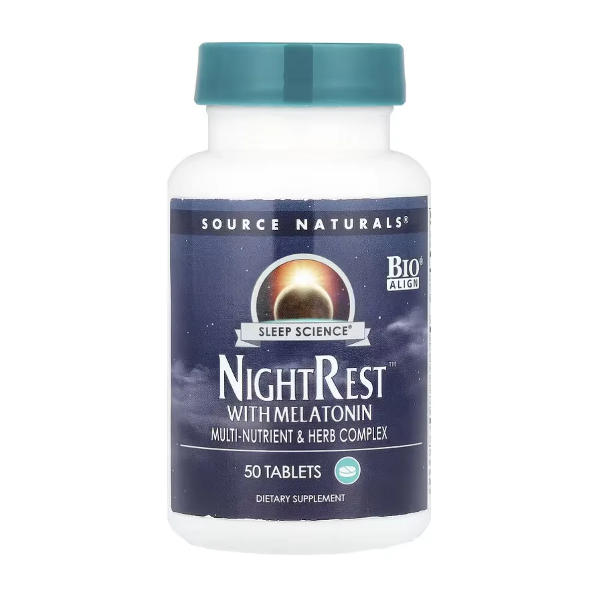 Source Naturals NightRest Мелатонін 50 табл натуральна добавка для сну