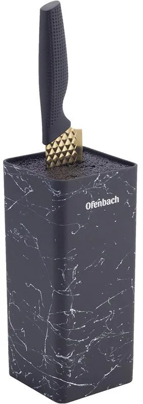 Підставка-колода Ofenbach пластиковий 9х9х22 см чорний мармур