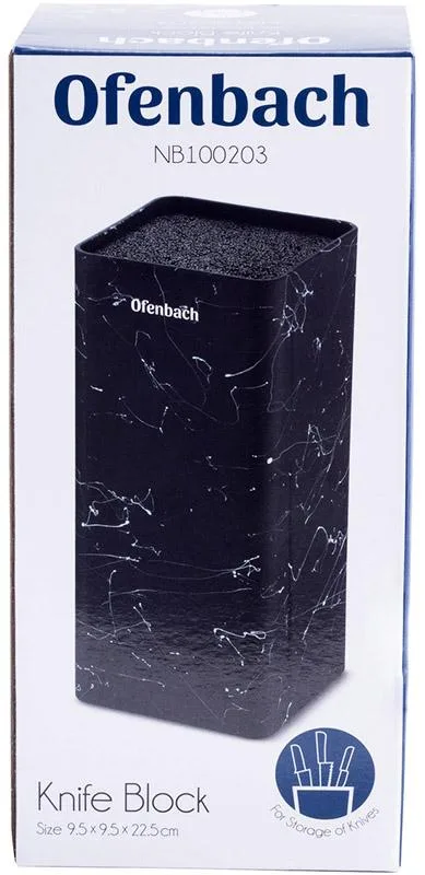 Підставка-колода Ofenbach пластиковий 9х9х22 см чорний мармур